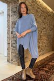 Paloma Oversized Grunge Knit Denim
